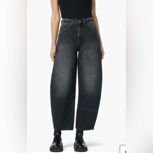 Hudson Molina Barrel Leg Jeans High Rise NEW Women’s Size 32 Baggy Black